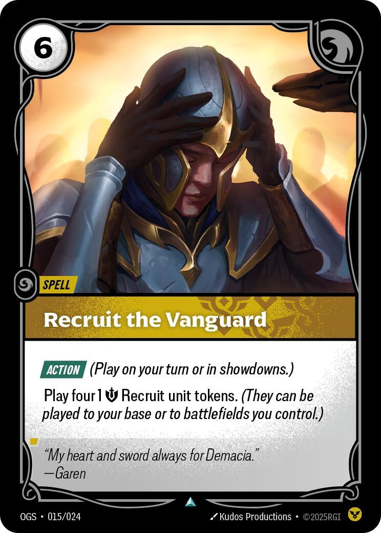 Image for Recruit the Vanguard [015/024] - Riftbound: League of Legends Trading Card Game
