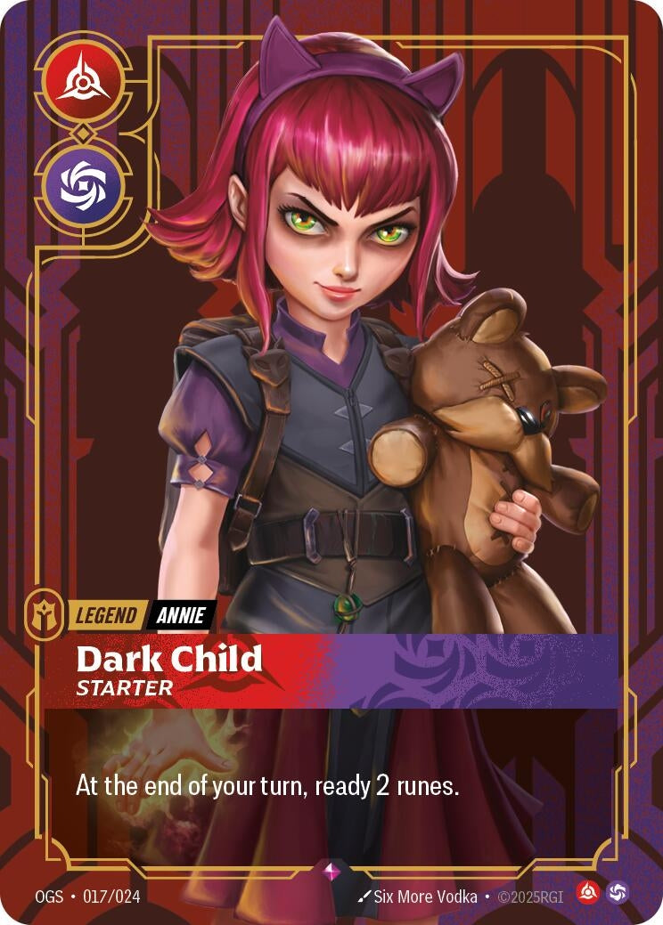 Image for Annie - Dark Child (Starter) [017/024] - Riftbound: League of Legends Trading Card Game