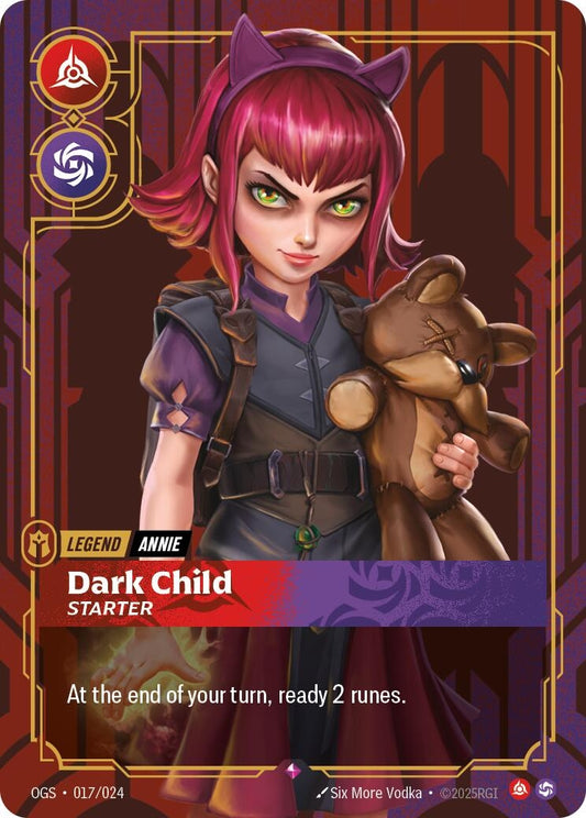 Image for Annie - Dark Child (Starter) [017/024] - Riftbound: League of Legends Trading Card Game