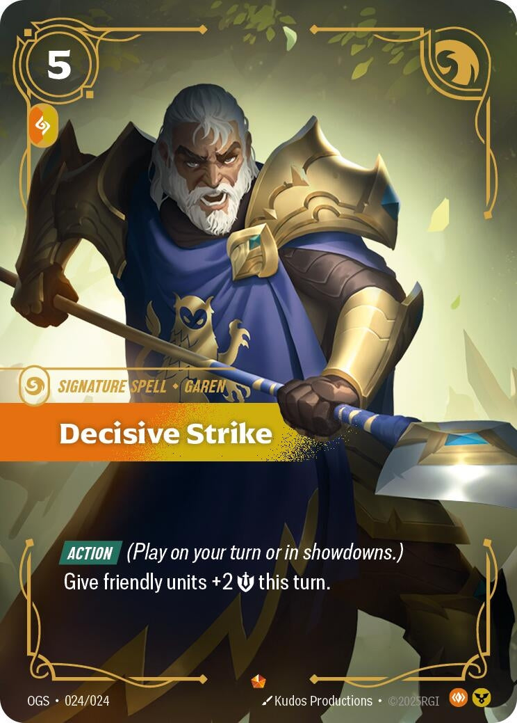 Image for Decisive Strike [024/024] - Riftbound: League of Legends Trading Card Game