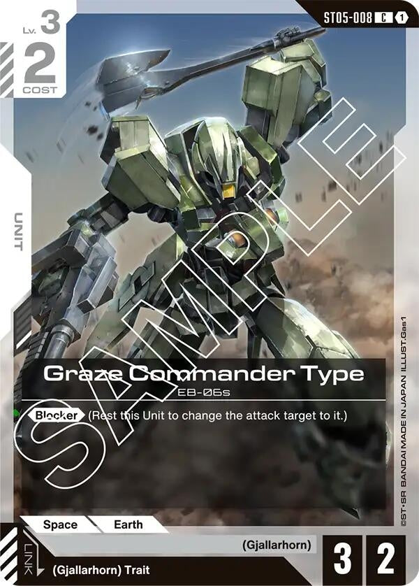 Image for Graze Commander Type [ST05-008] - Gundam Card Game