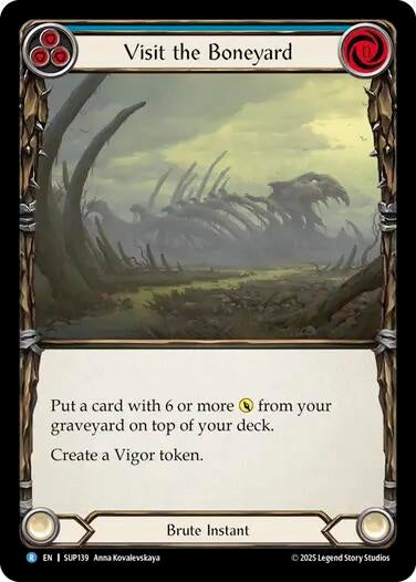 Image for Visit the Boneyard [SUP139] - Flesh and Blood TCG