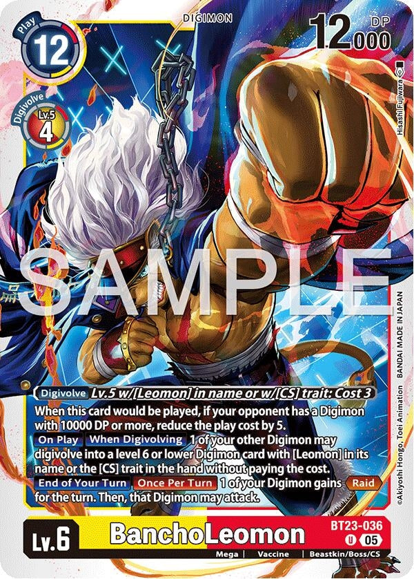 Image for BanchoLeomon [BT23-036 U] - Digimon Card Game