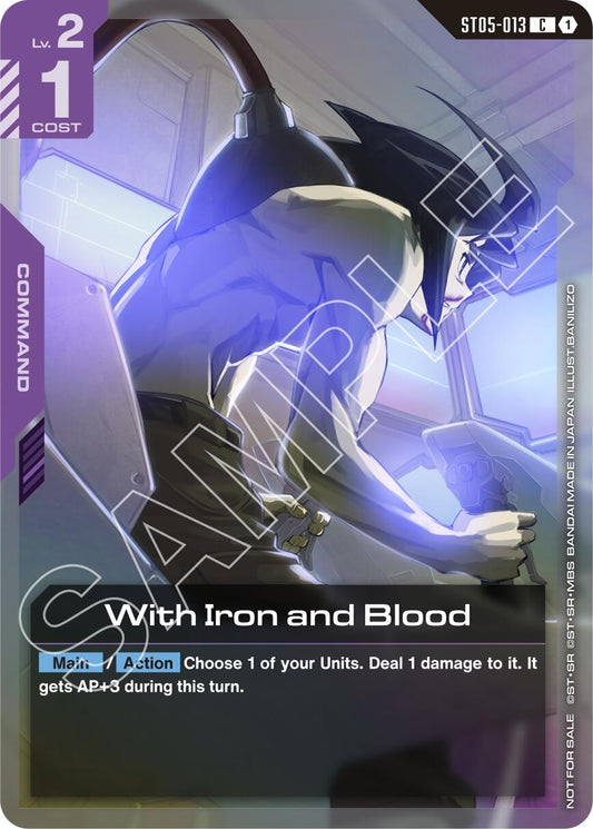 Image for With Iron and Blood (ST05 Release Event) [ST05-013] - Gundam Card Game