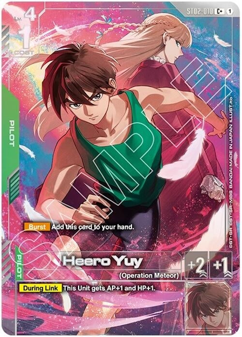 Image for Heero Yuy (C+) (PB01) [ST02-010] - Gundam Card Game