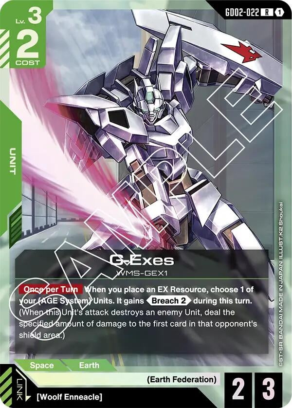 Image for G-Exes [GD02-022] - Gundam Card Game