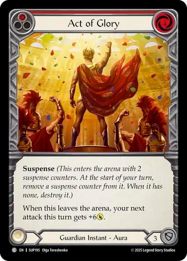 Image for Act of Glory (Red) [SUP195] - Flesh and Blood TCG