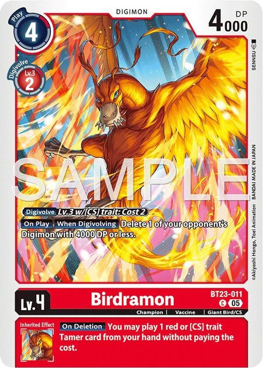 Image for Birdramon [BT23-011 C] - Digimon Card Game