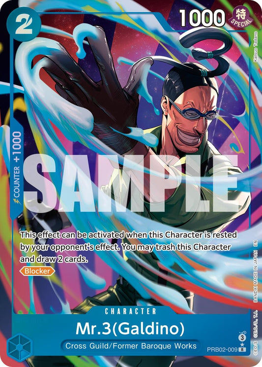 Image for Mr.3(Galdino) - PRB02-009 (Alternate Art) [PRB02-009] - One Piece Card Game