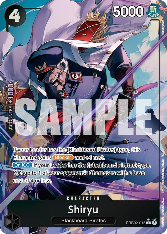 Image for Shiryu (Alternate Art) [PRB02-015] - One Piece Card Game