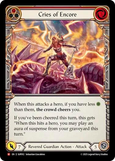 Image for Cries of Encore [SUP012] - Flesh and Blood TCG