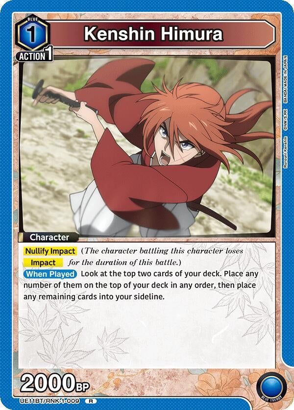 Image for Kenshin Himura (009) [UE11BT/RNK-1-009] - Union Arena