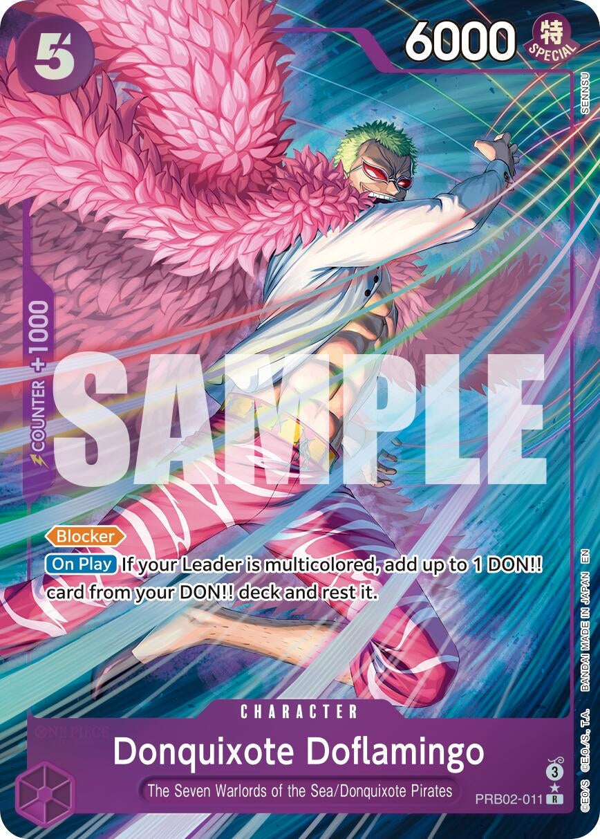 Image for Donquixote Doflamingo (Alternate Art) [PRB02-011] - One Piece Card Game