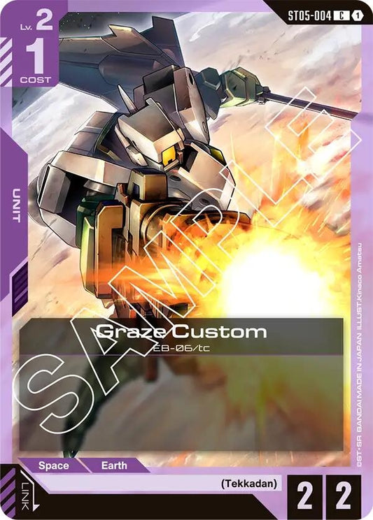 Image for Graze Custom [ST05-004] - Gundam Card Game