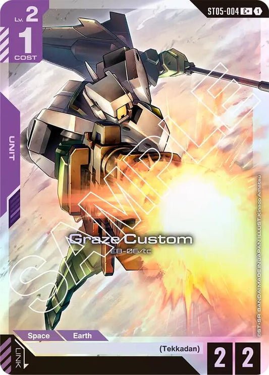 Image for Graze Custom (C+) [ST05-004] - Gundam Card Game