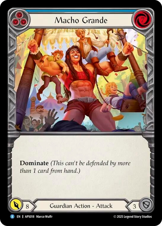 Image for Macho Grande (Blue) [APS018] - Flesh and Blood TCG