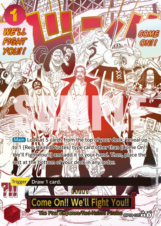 Image for Come On!! We'll Fight You!! (Alternate Art) [OP09-020] - One Piece Card Game