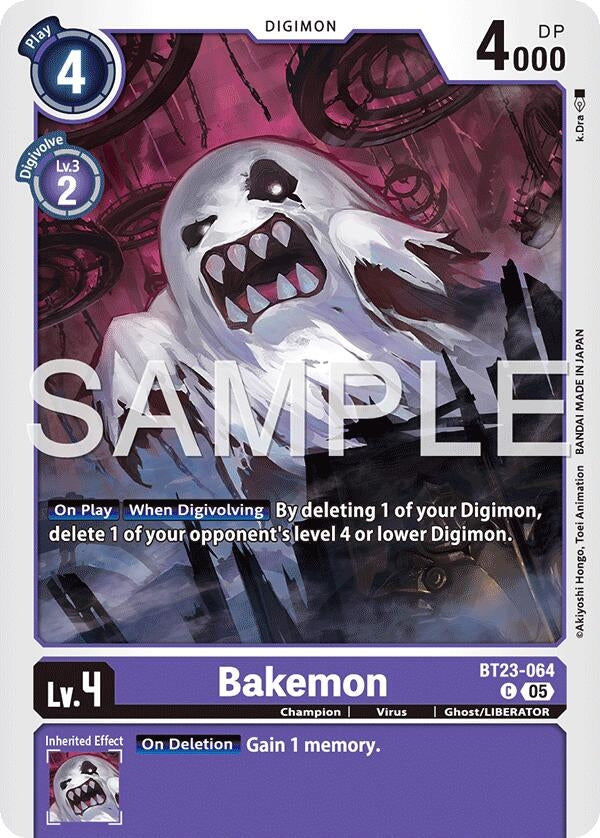 Image for Bakemon [BT23-064 C] - Digimon Card Game