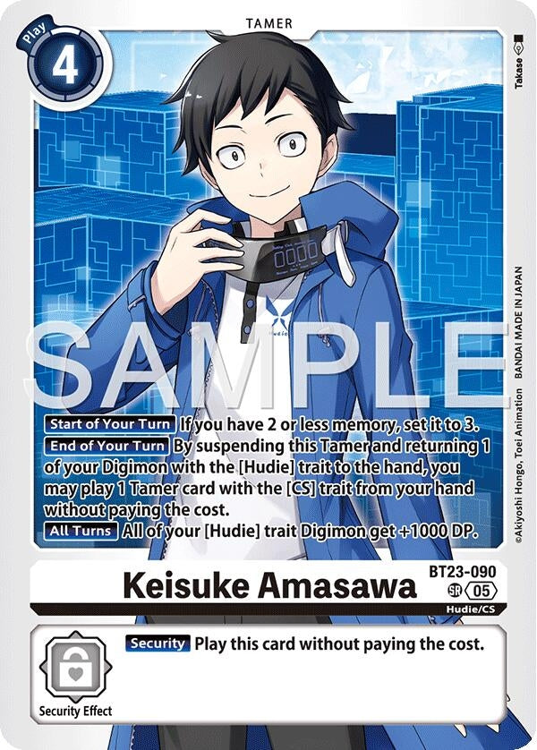 Image for Keisuke Amasawa [BT23-090 SR] - Digimon Card Game