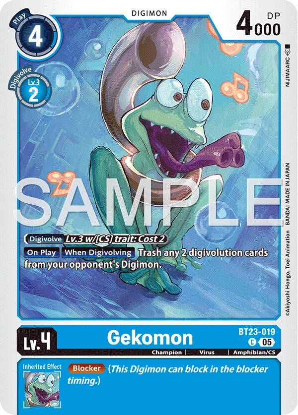 Image for Gekomon [BT23-019 C] - Digimon Card Game