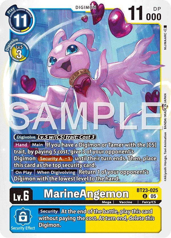 Image for Marine Angemon [BT23-025 U] - Digimon Card Game