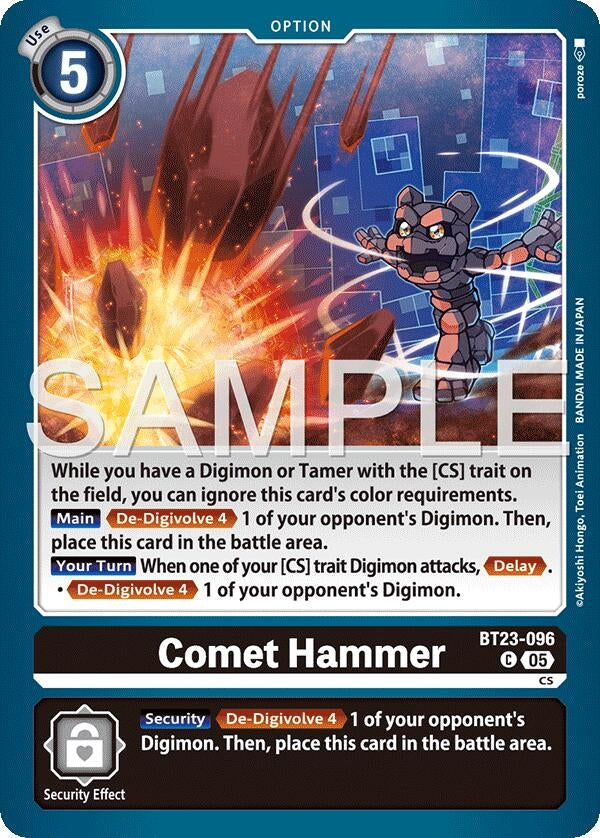 Image for Comet Hammer [BT23-096 C] - Digimon Card Game