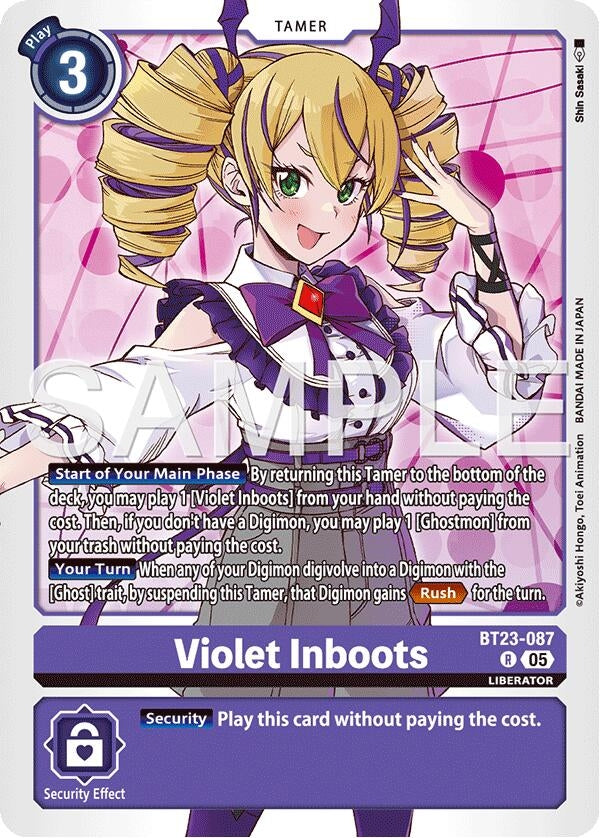 Image for Violet Inboots [BT23-087 R] - Digimon Card Game