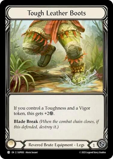 Image for Tough Leather Boots [SUP003] - Flesh and Blood TCG