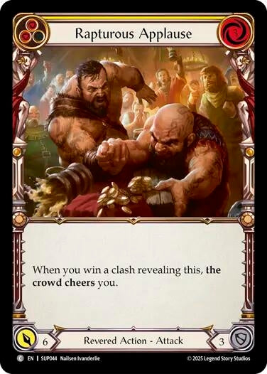 Image for Rapturous Applause (Yellow) [SUP044] - Flesh and Blood TCG