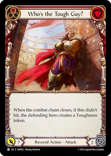 Image for Who's the Tough Guy? (Red) [SUP052] - Flesh and Blood TCG