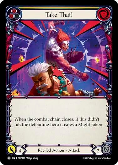 Image for Take That! (Yellow) [SUP112] - Flesh and Blood TCG