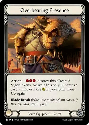 Image for Overbearing Presence [SUP126] - Flesh and Blood TCG