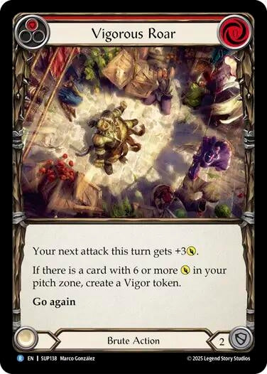 Image for Vigorous Roar [SUP138] - Flesh and Blood TCG