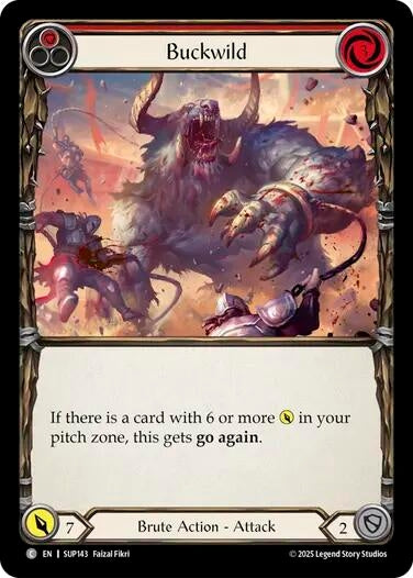 Image for Buckwild (Red) [SUP143] - Flesh and Blood TCG