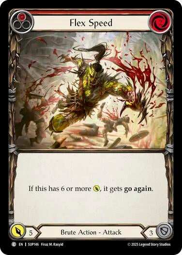 Image for Flex Speed (Red) [SUP146] - Flesh and Blood TCG