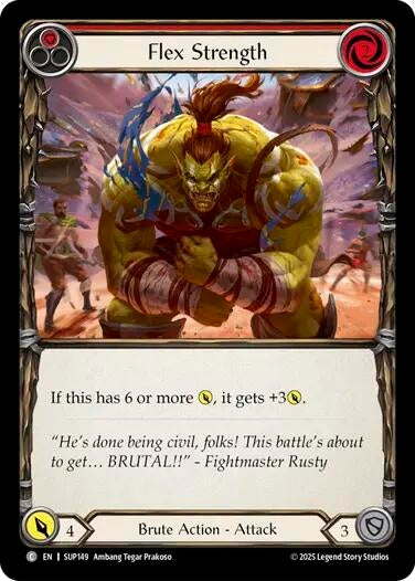 Image for Flex Strength (Red) [SUP149] - Flesh and Blood TCG