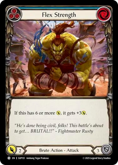 Image for Flex Strength (Blue) [SUP151] - Flesh and Blood TCG