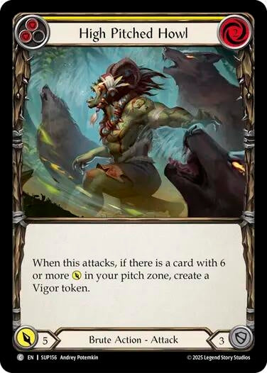 Image for High Pitched Howl (Yellow) [SUP156] - Flesh and Blood TCG