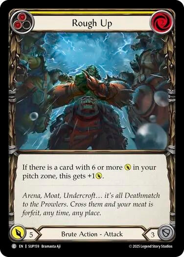 Image for Rough Up (Yellow) [SUP159] - Flesh and Blood TCG
