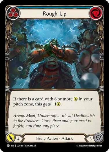 Image for Rough Up (Blue) [SUP160] - Flesh and Blood TCG