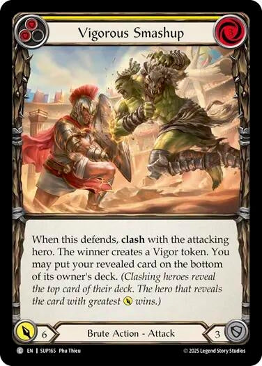 Image for Vigorous Smashup (Yellow) [SUP165] - Flesh and Blood TCG