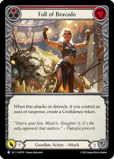 Image for Full of Bravado (Red) [SUP178] - Flesh and Blood TCG
