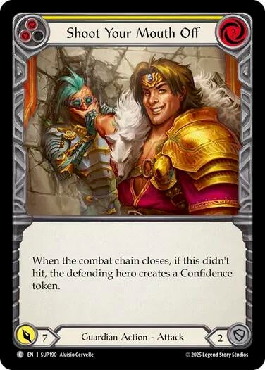 Image for Shoot Your Mouth Off (Yellow) [SUP190] - Flesh and Blood TCG