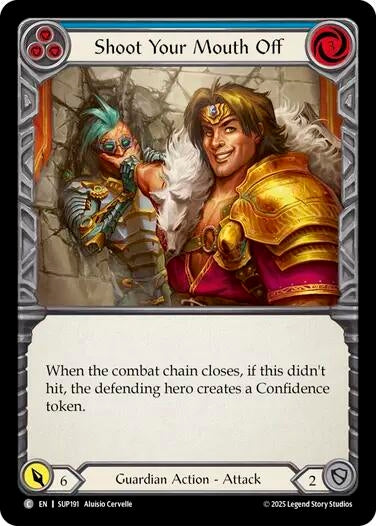Image for Shoot Your Mouth Off (Blue) [SUP191] - Flesh and Blood TCG