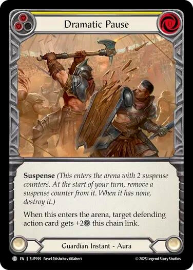 Image for Dramatic Pause (Yellow) [SUP199] - Flesh and Blood TCG
