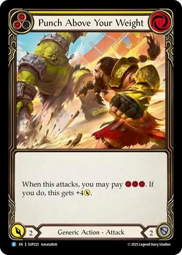 Image for Punch Above Your Weight (Yellow) [SUP225] - Flesh and Blood TCG