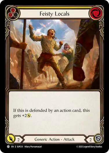 Image for Feisty Locals (Yellow) [SUP231] - Flesh and Blood TCG