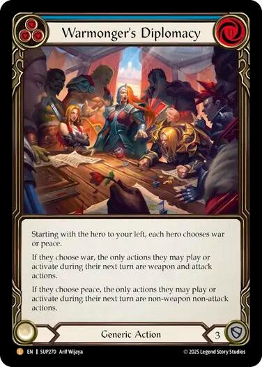 Image for Warmonger's Diplomacy [SUP270] - Flesh and Blood TCG