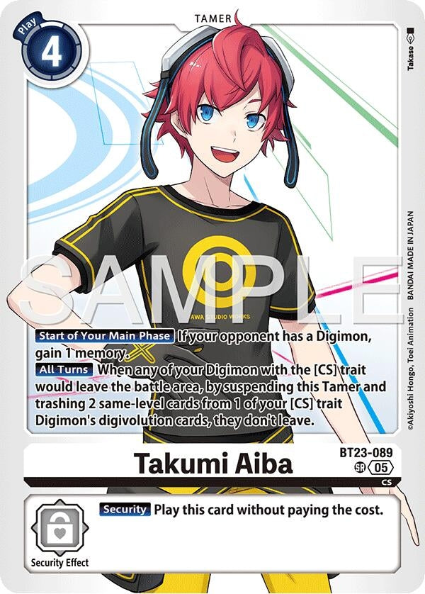 Image for Takumi Aiba [BT23-089] - Digimon Card Game