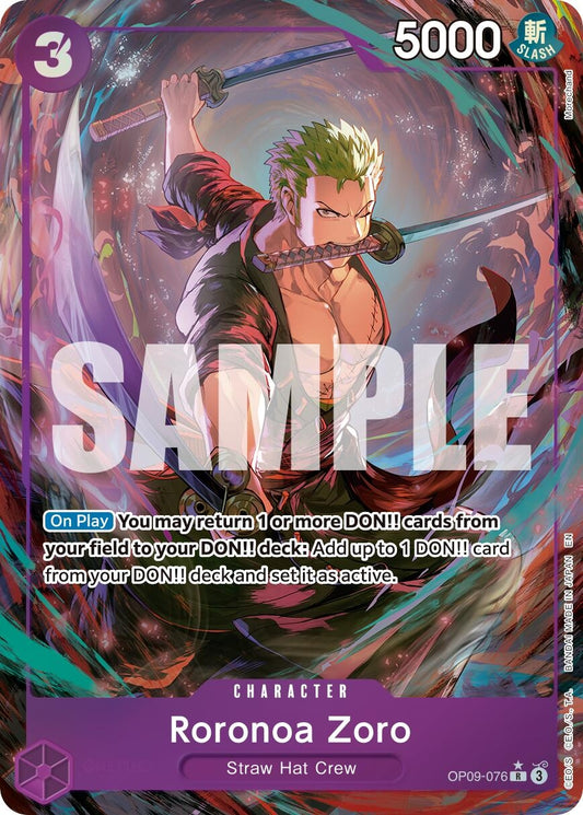 Image for Roronoa Zoro - OP09-076 (Alternate Art) [OP09-076] - One Piece Card Game